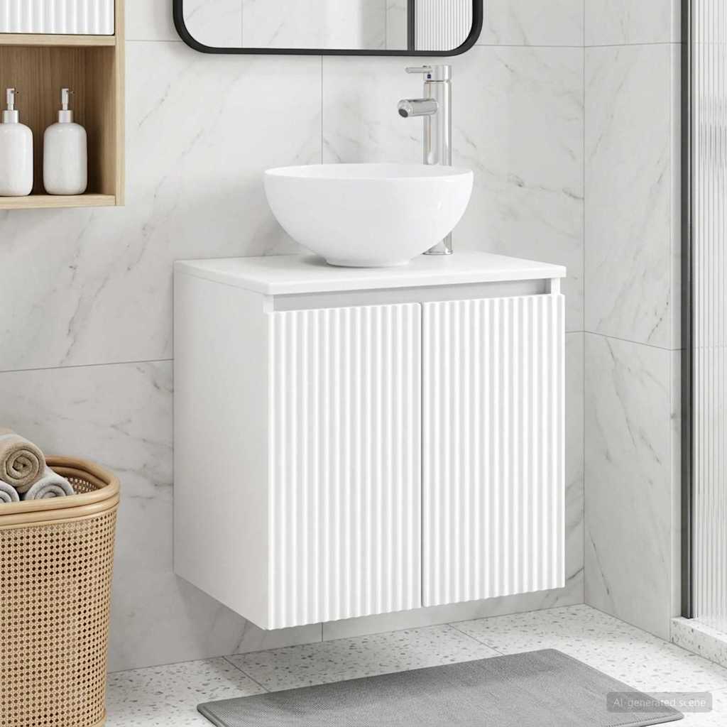 Vaidade com pia suspensa branco 49,5 x 41 x 64,5 cm
