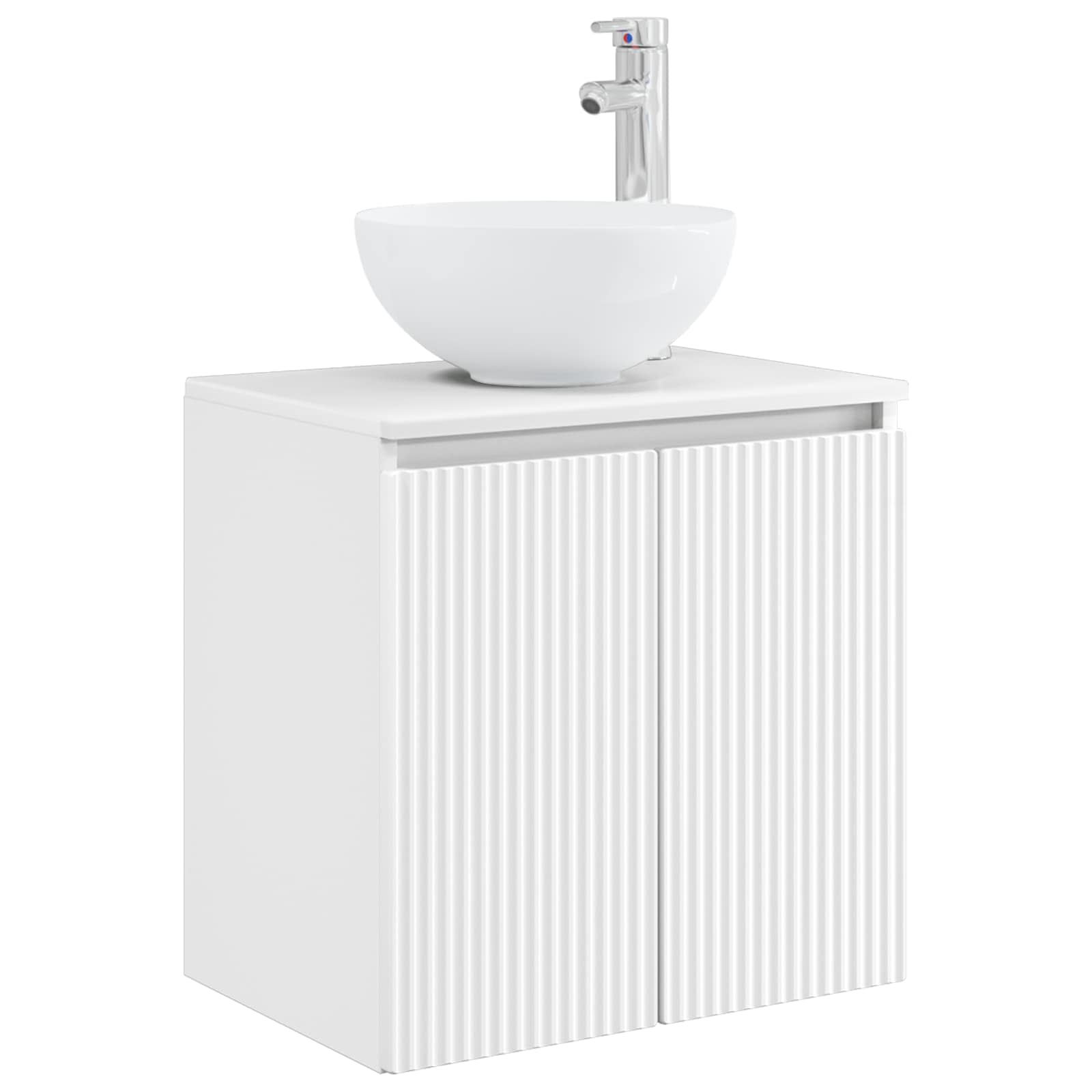 Vaidade com pia suspensa branco 49,5 x 41 x 64,5 cm