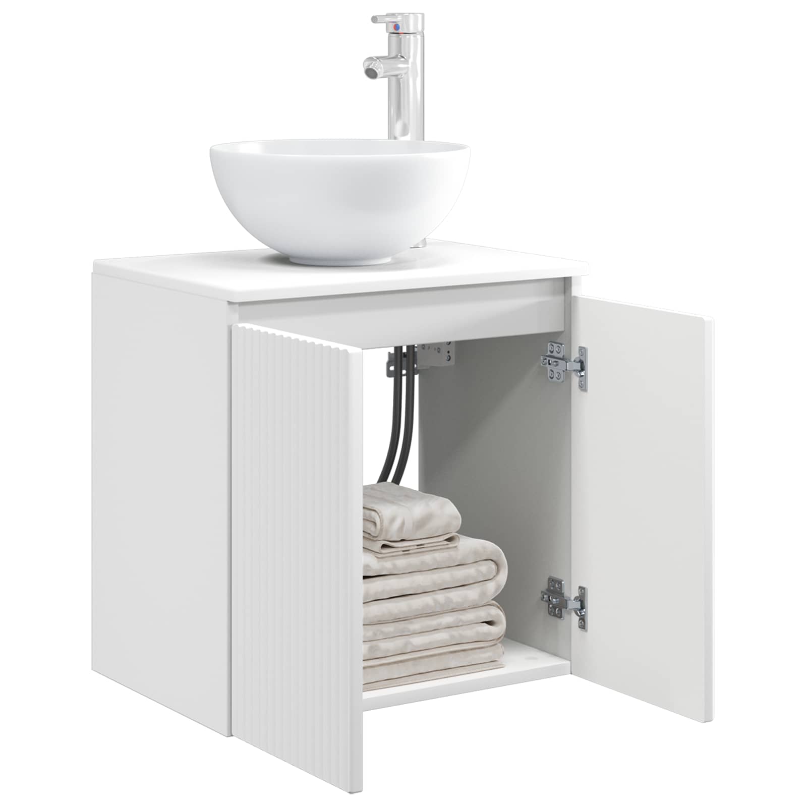 Vaidade com pia suspensa branco 49,5 x 41 x 64,5 cm