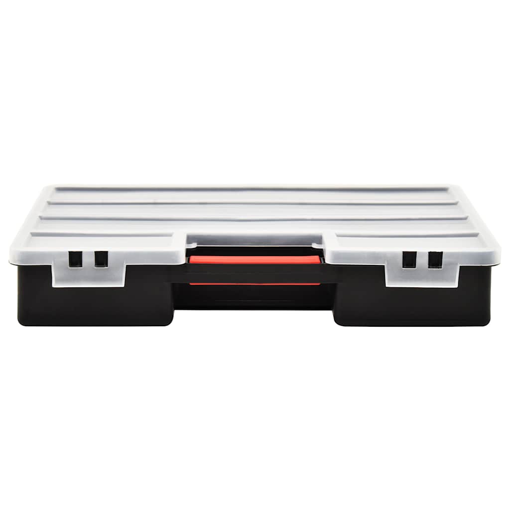 Caixas com divisórias ajustáveis 2 pcs 460x325x80 mm plástico