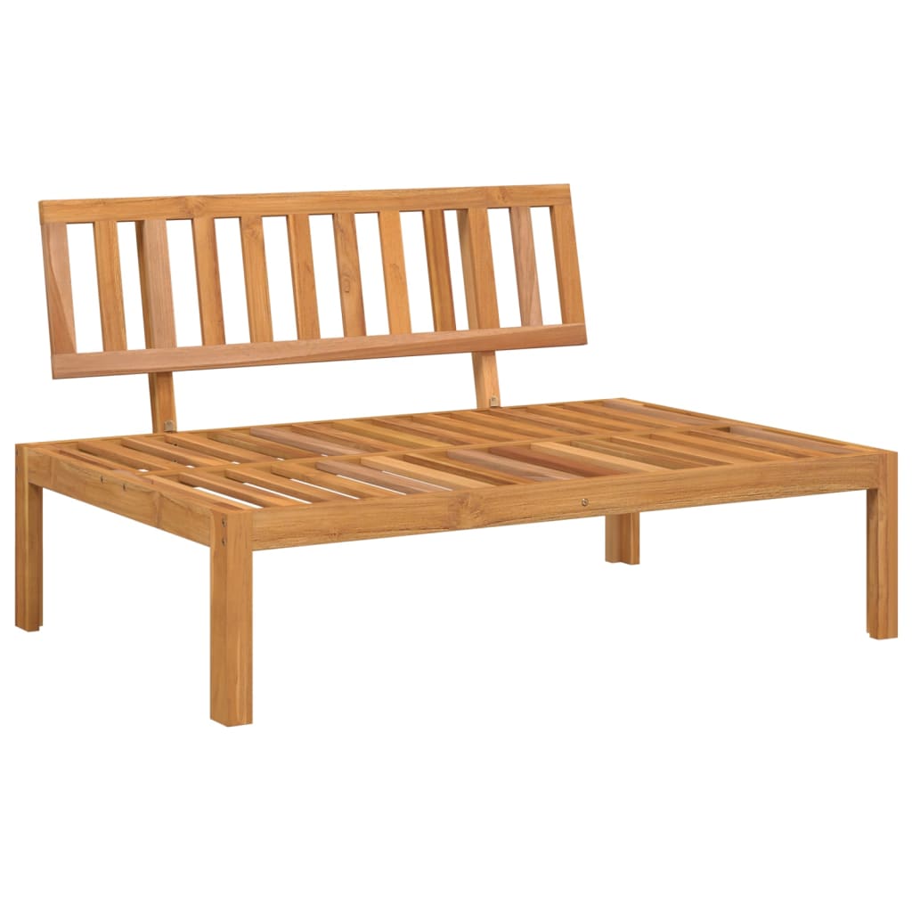 6 Pcs conj. sofás paletes p/ jardim c/ almofadões acácia maciça
