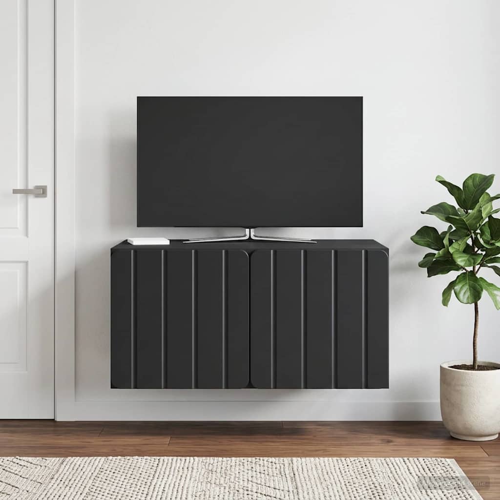 Gabinete de TV de parede 59,5 x 41 x 30 cm preto