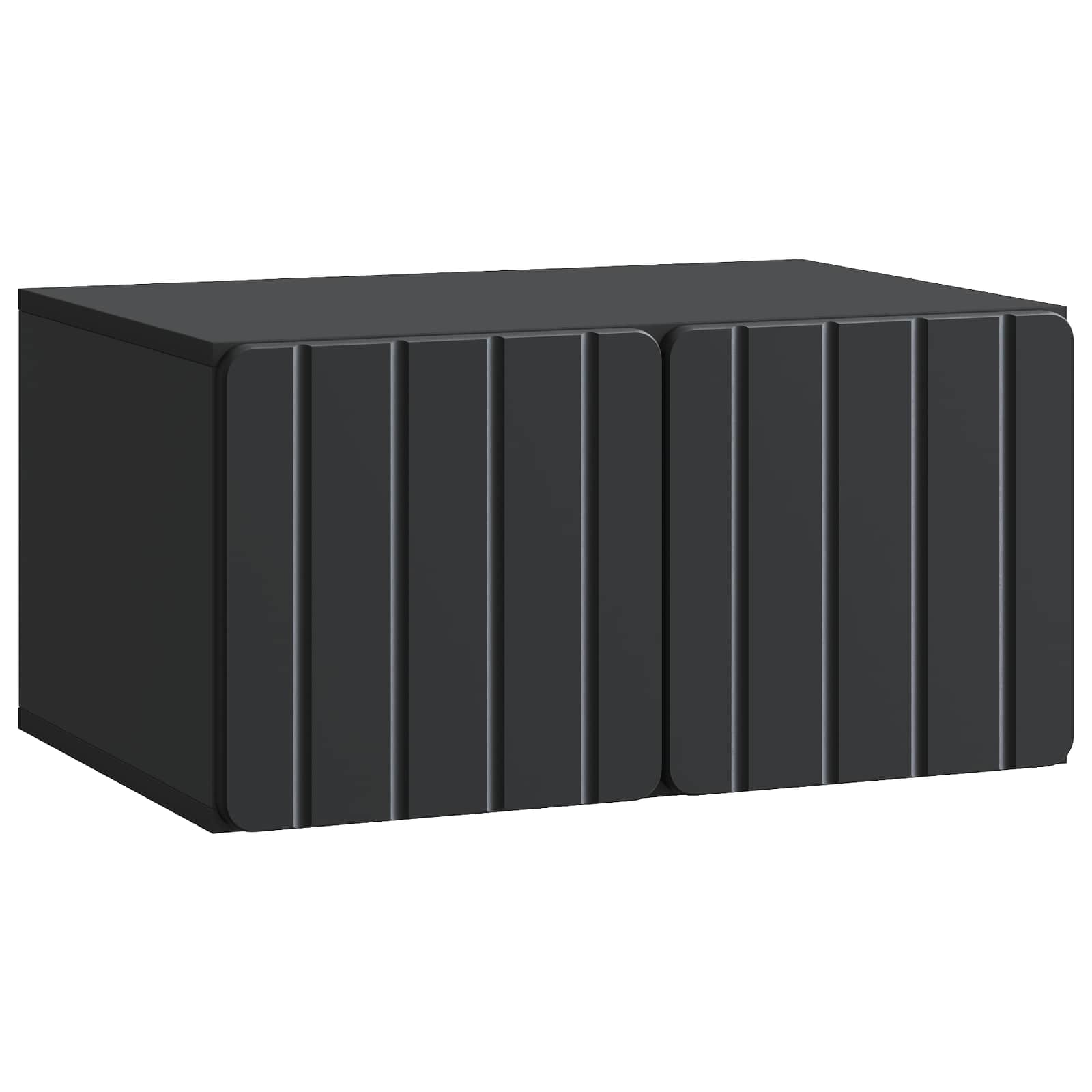 Gabinete de TV de parede 59,5 x 41 x 30 cm preto