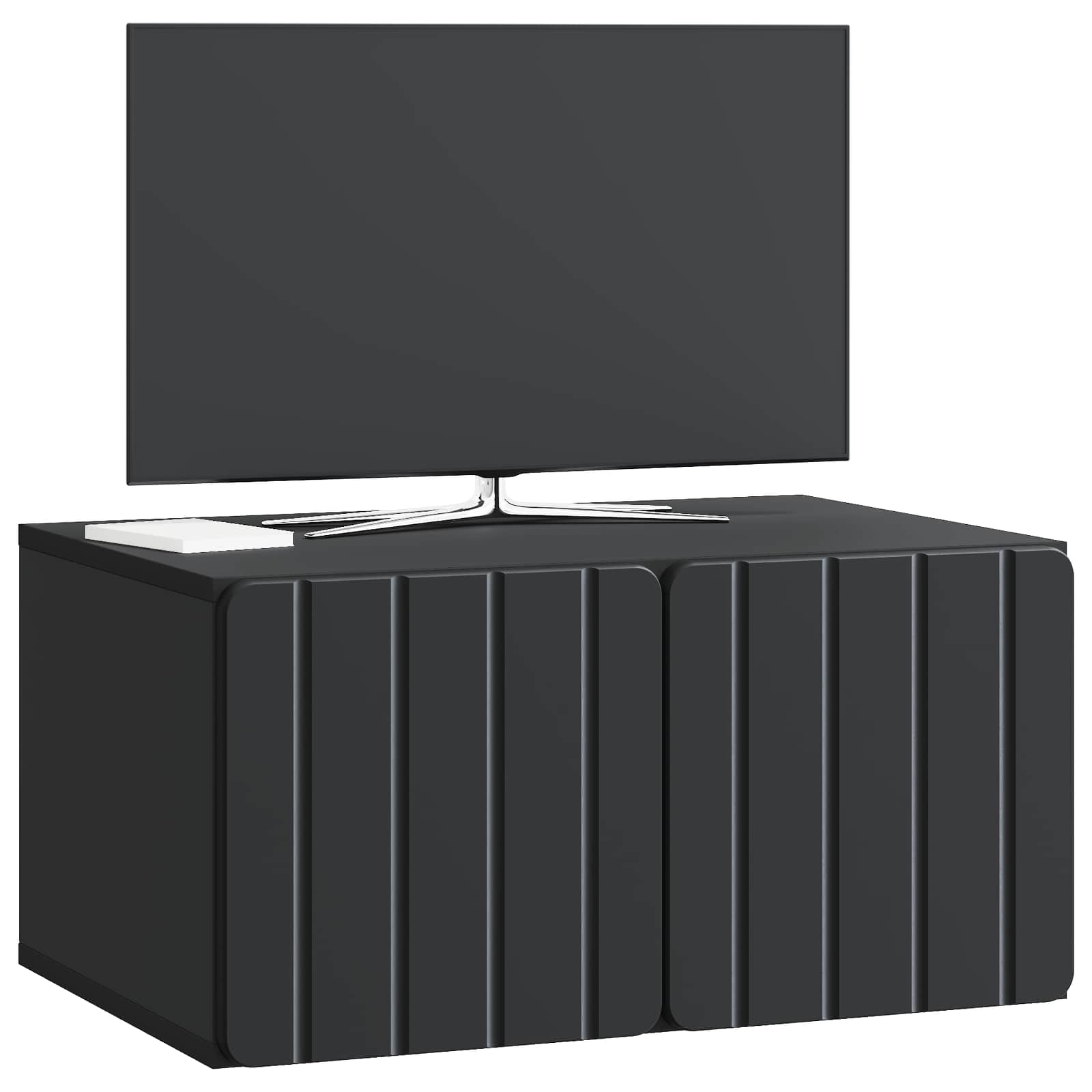 Gabinete de TV de parede 59,5 x 41 x 30 cm preto