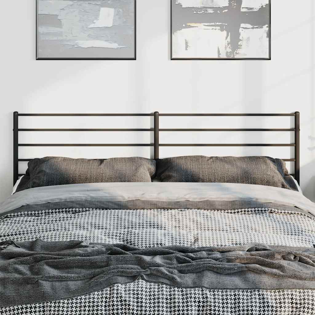 Cabeceira de substituição 180 cm metal preto