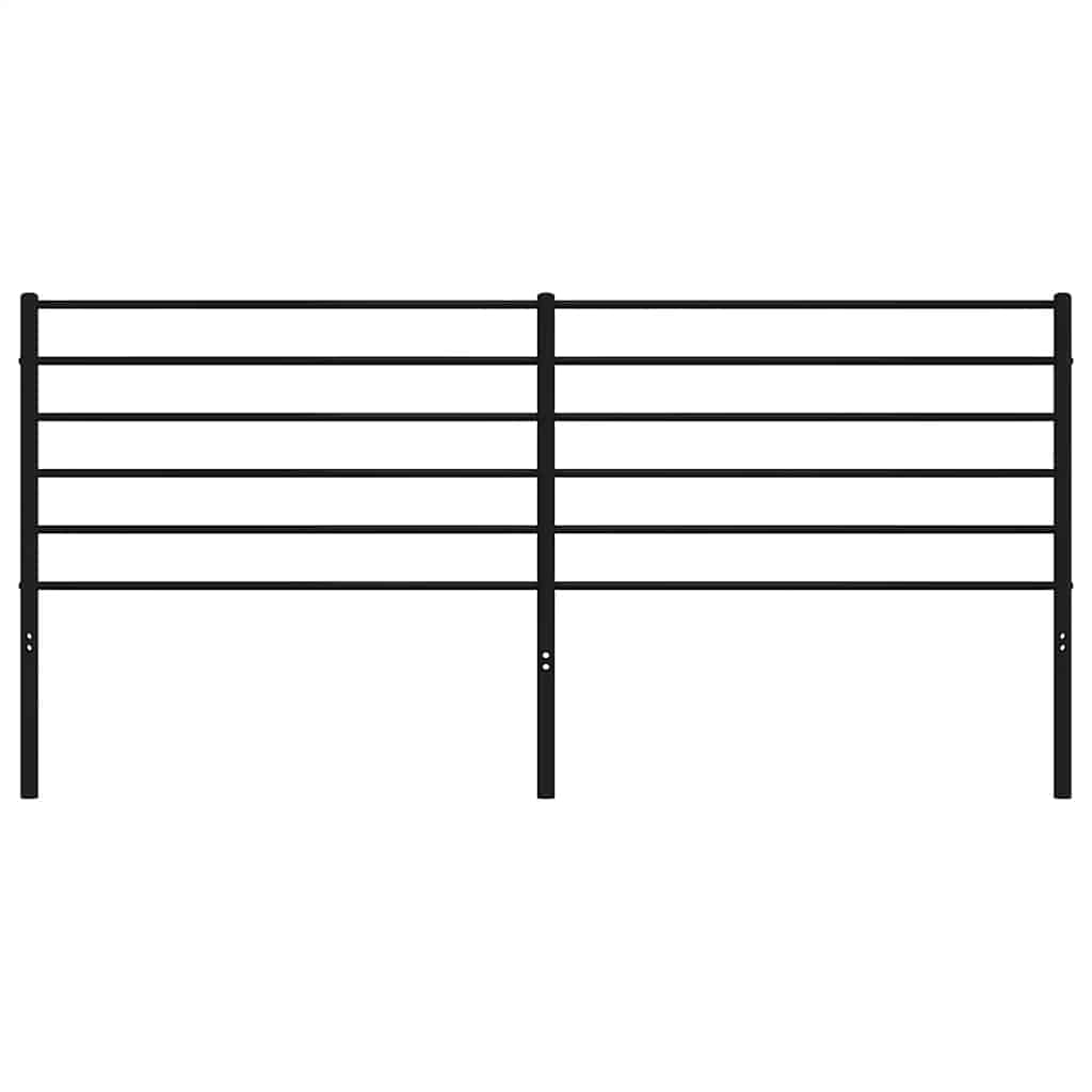 Cabeceira de substituição 180 cm metal preto