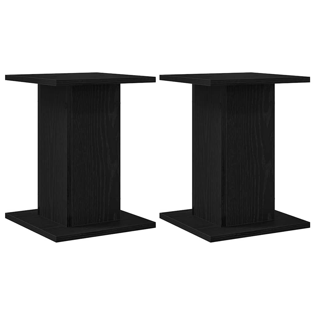 Suportes para caixas de som 2 unid. carvalho preto