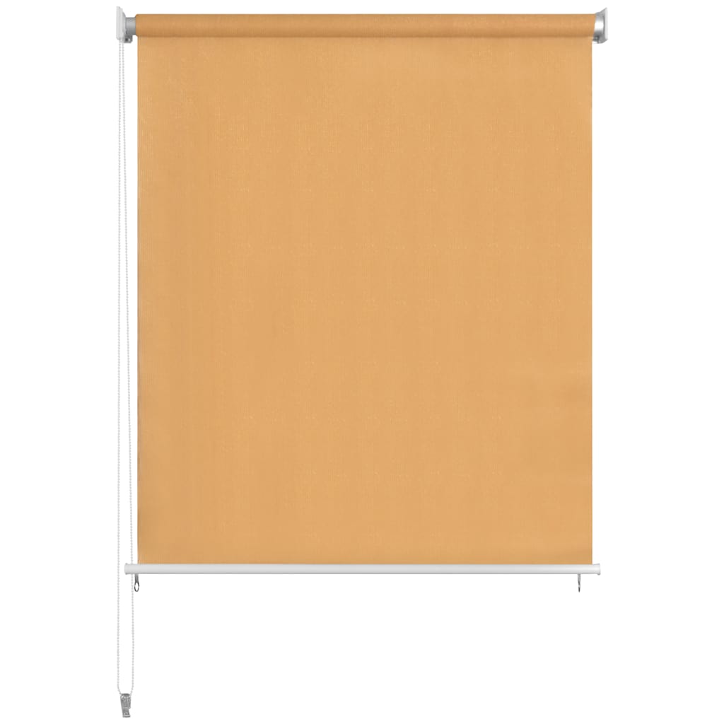 Estore de rolo para exterior 165 (l) x 140 (a) cm bege