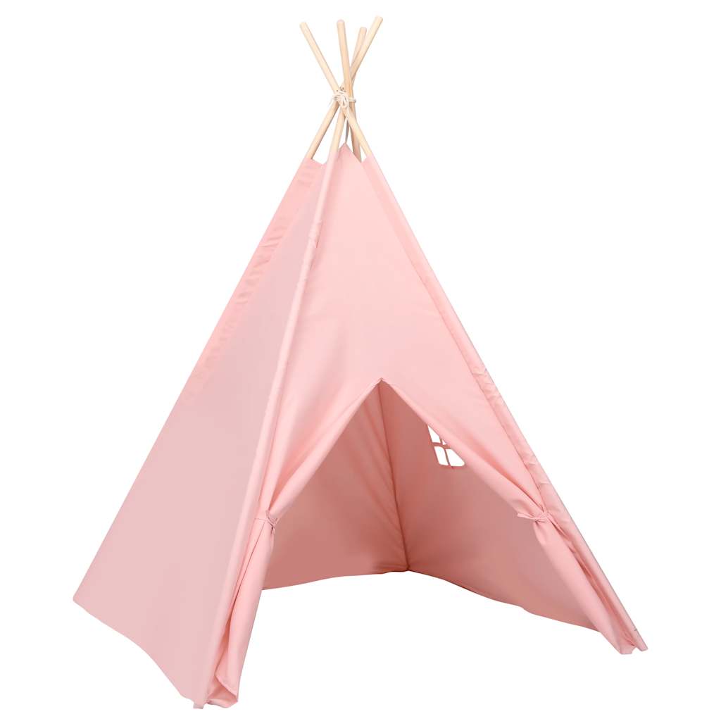 Tenda teepee infantil c/ saco 120x120x150 cm pele pêssego rosa