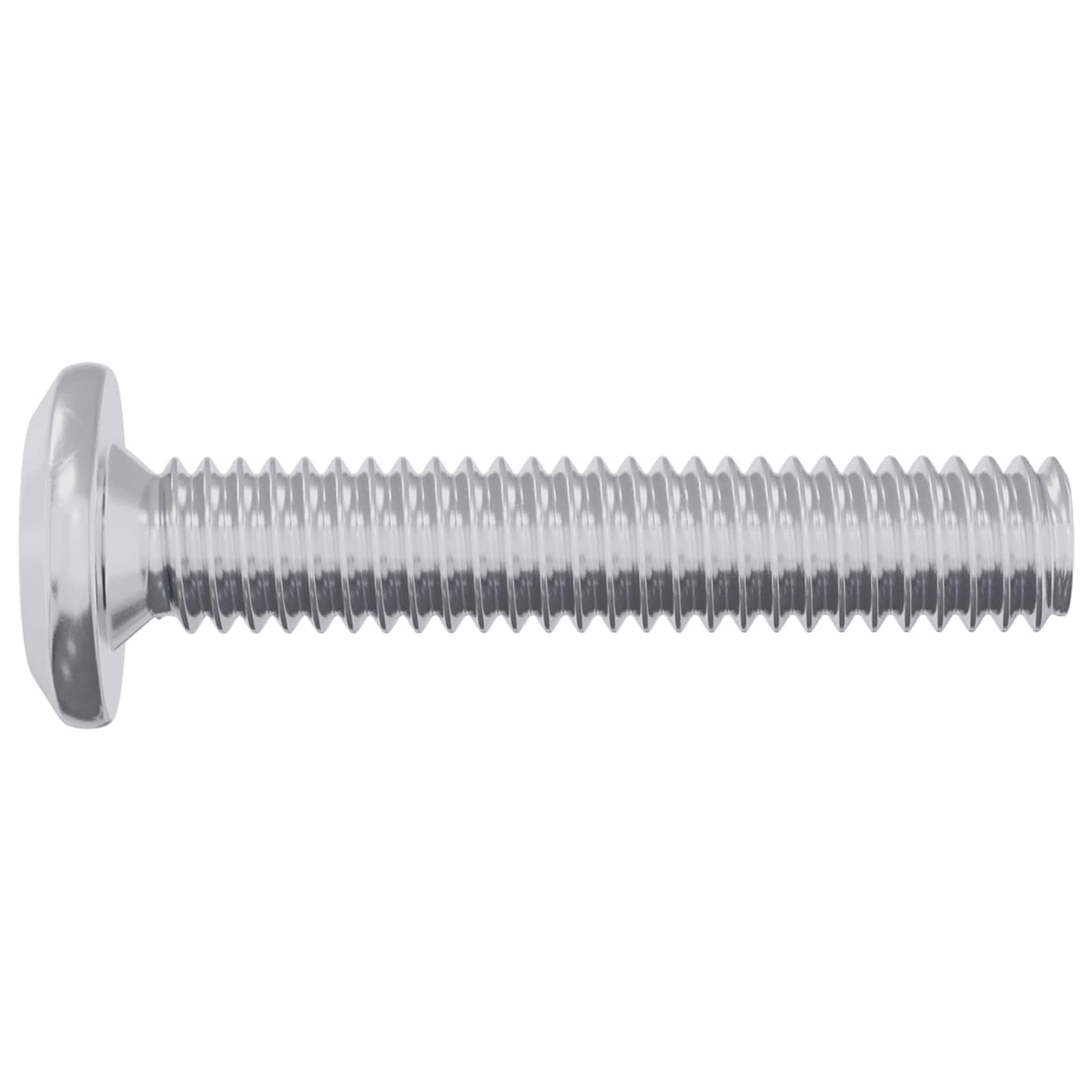 Parafuso de bloqueio de cabeça 2 unid. prateado m6 x 30 mm aço