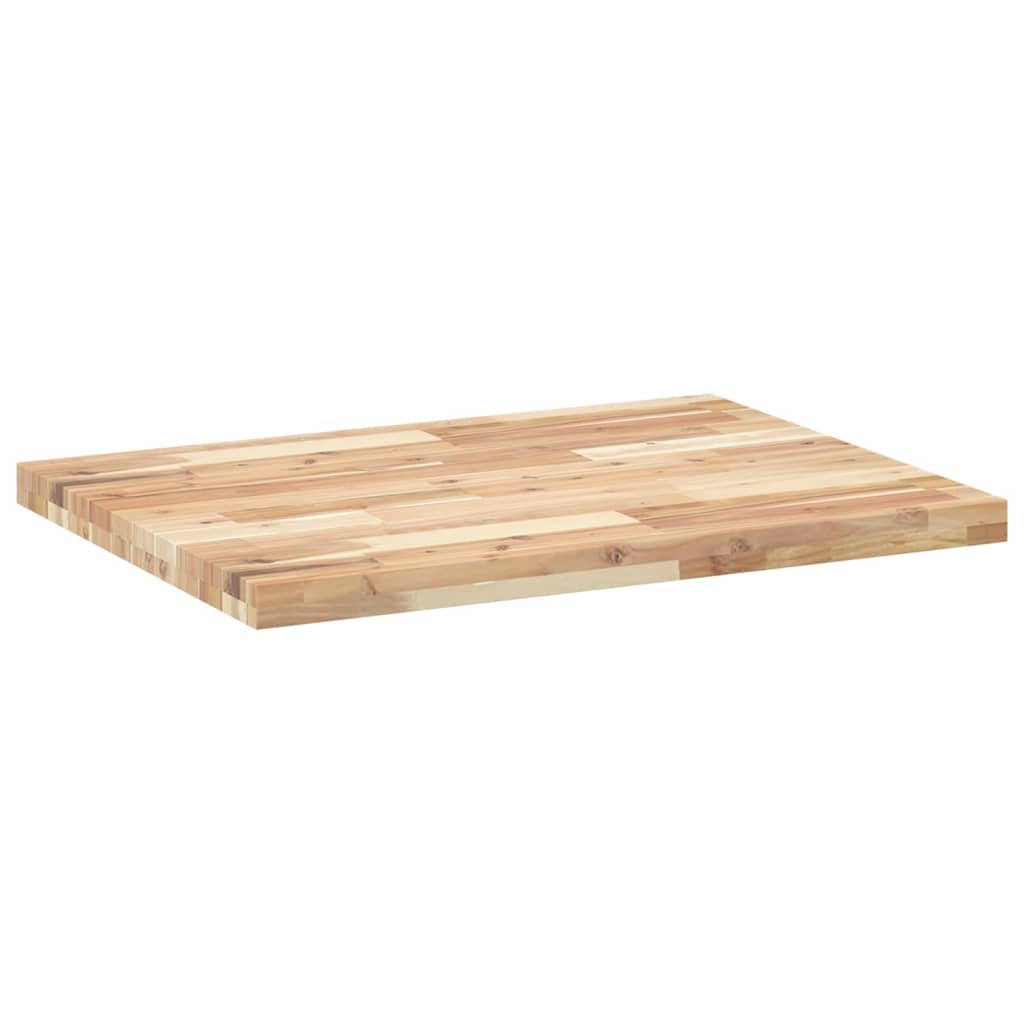 Tampo p/ móvel casa de banho 80x60x4 acácia maciça não tratada