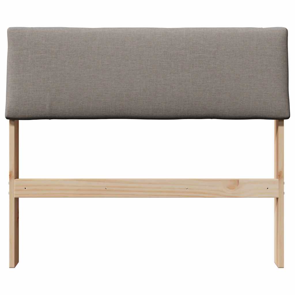 Cabeceira estofada cinzento-acastanhado 100 cm