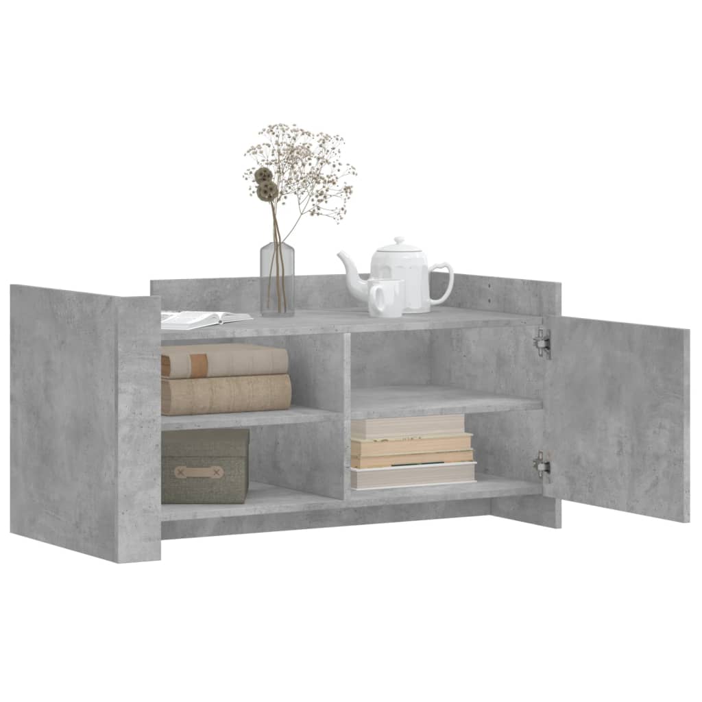 Mesa de centro 100x50x50cm derivados de madeira cinza cimento