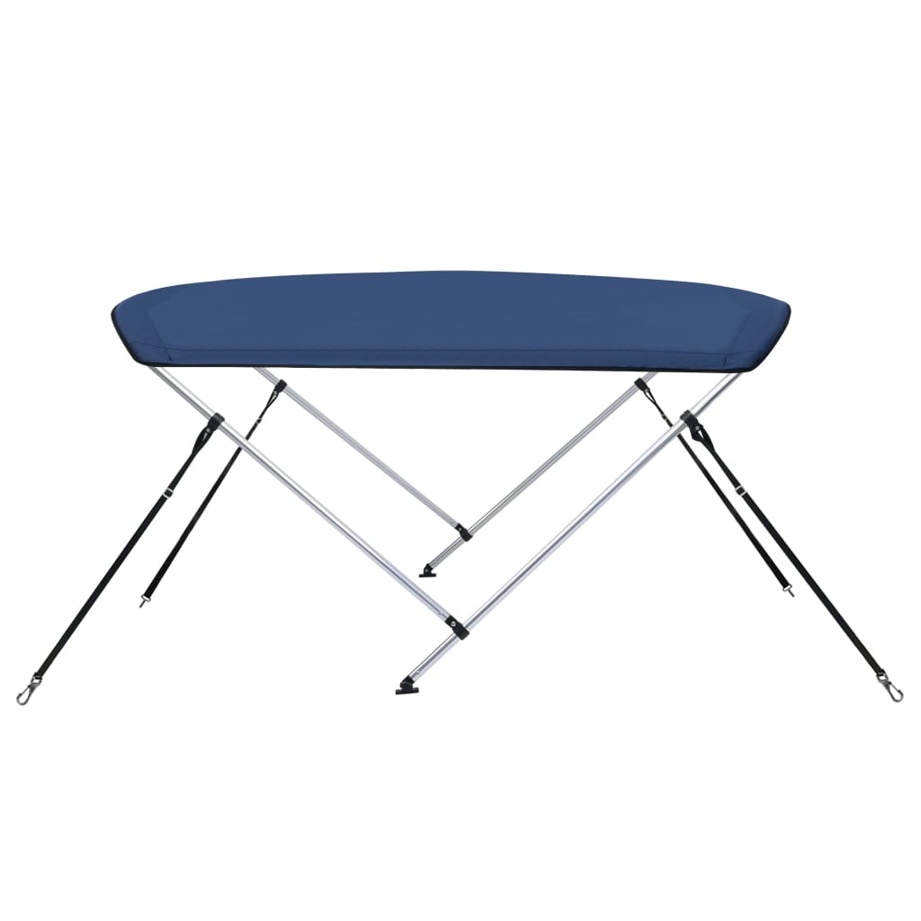 Toldo em 2 arcos bimini 180x130x110 cm azul-marinho