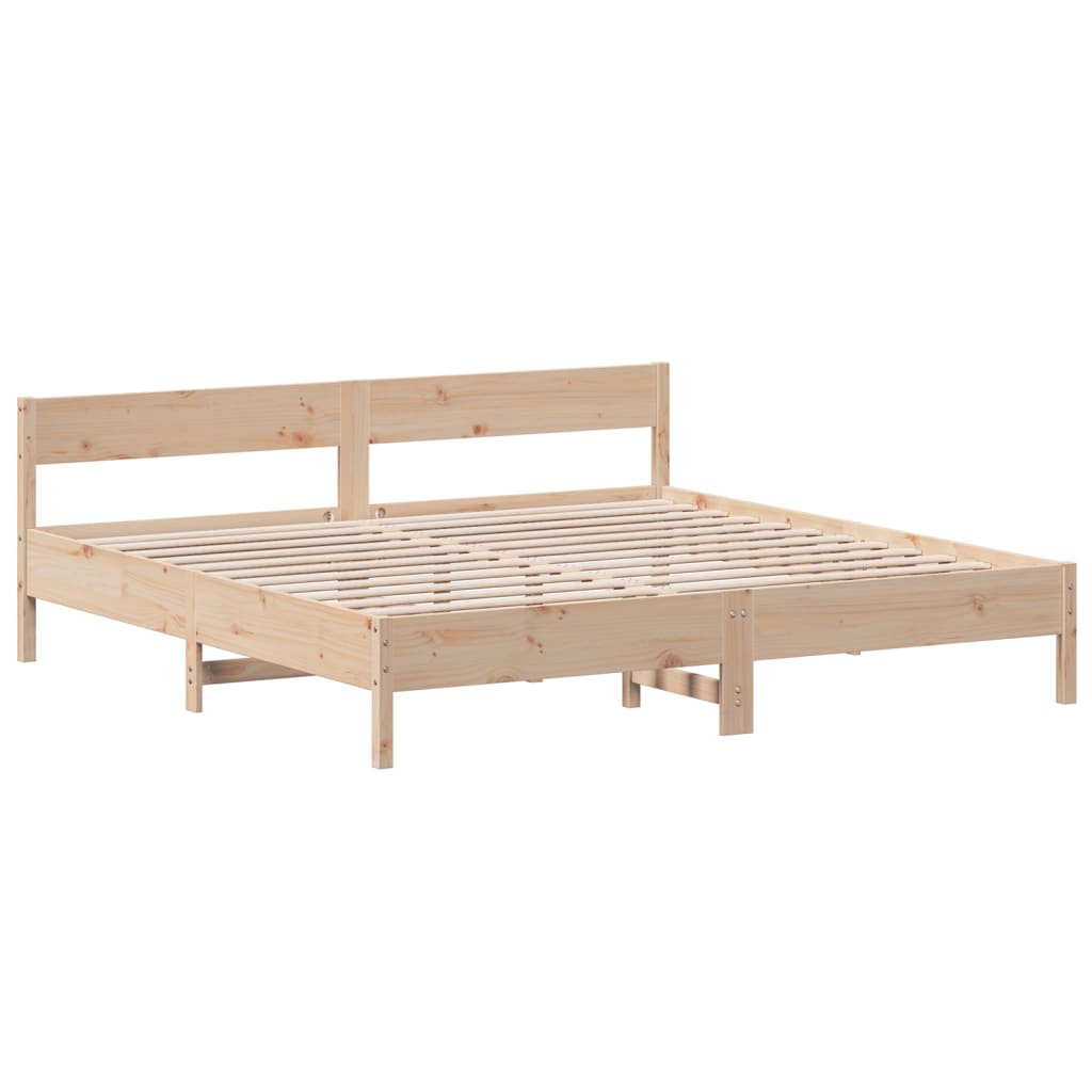 Cama sem colchão 180x200 cm madeira de pinho maciça