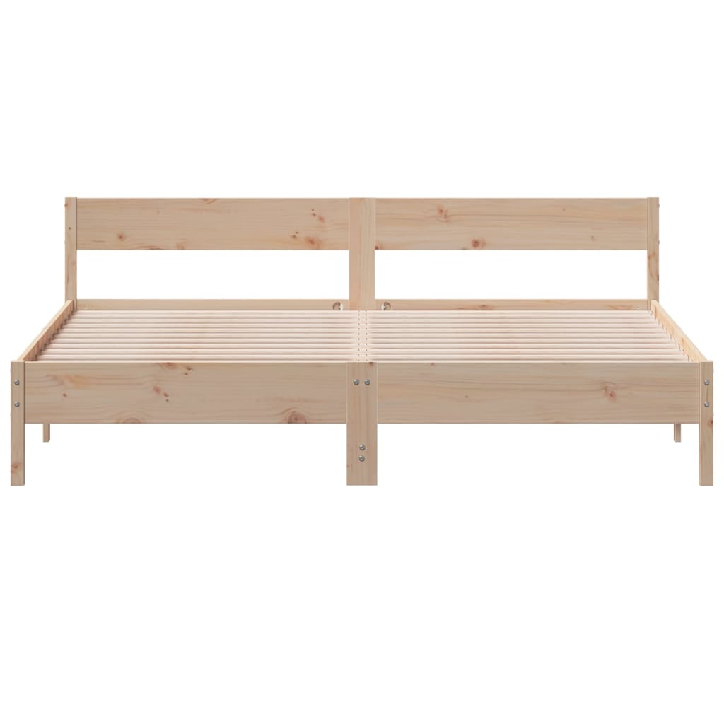 Cama sem colchão 180x200 cm madeira de pinho maciça