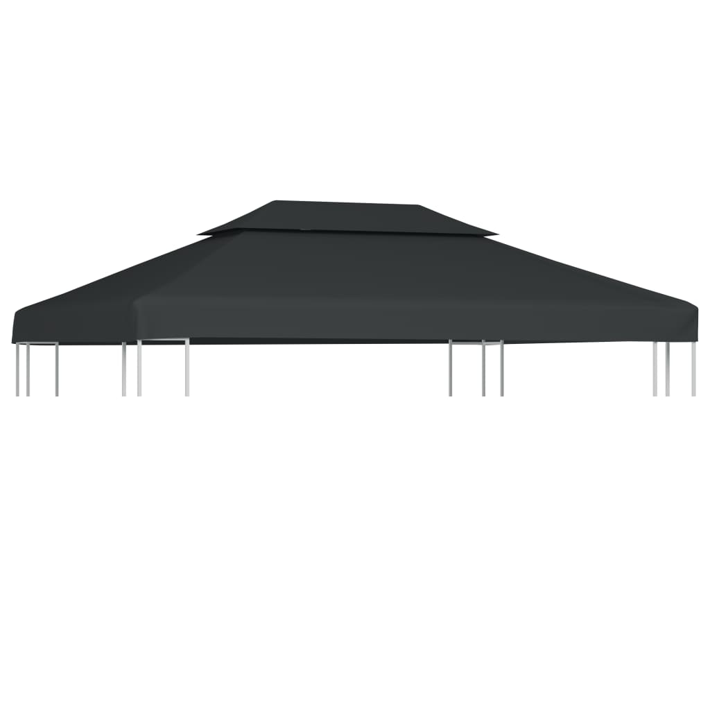 Cobertura gazebo c/ 2 camadas 310 g/m² 4x3 m antracite