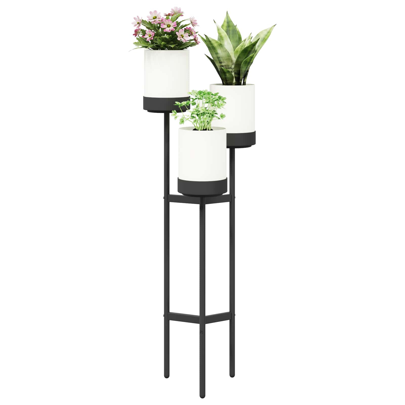 Suporte para flores branco 42 x 39,5 x 125 cm