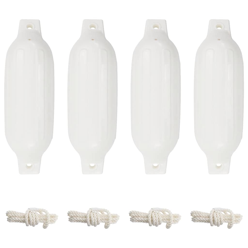 Para-choques para barco 4 pcs 41x11,5 cm PVC branco