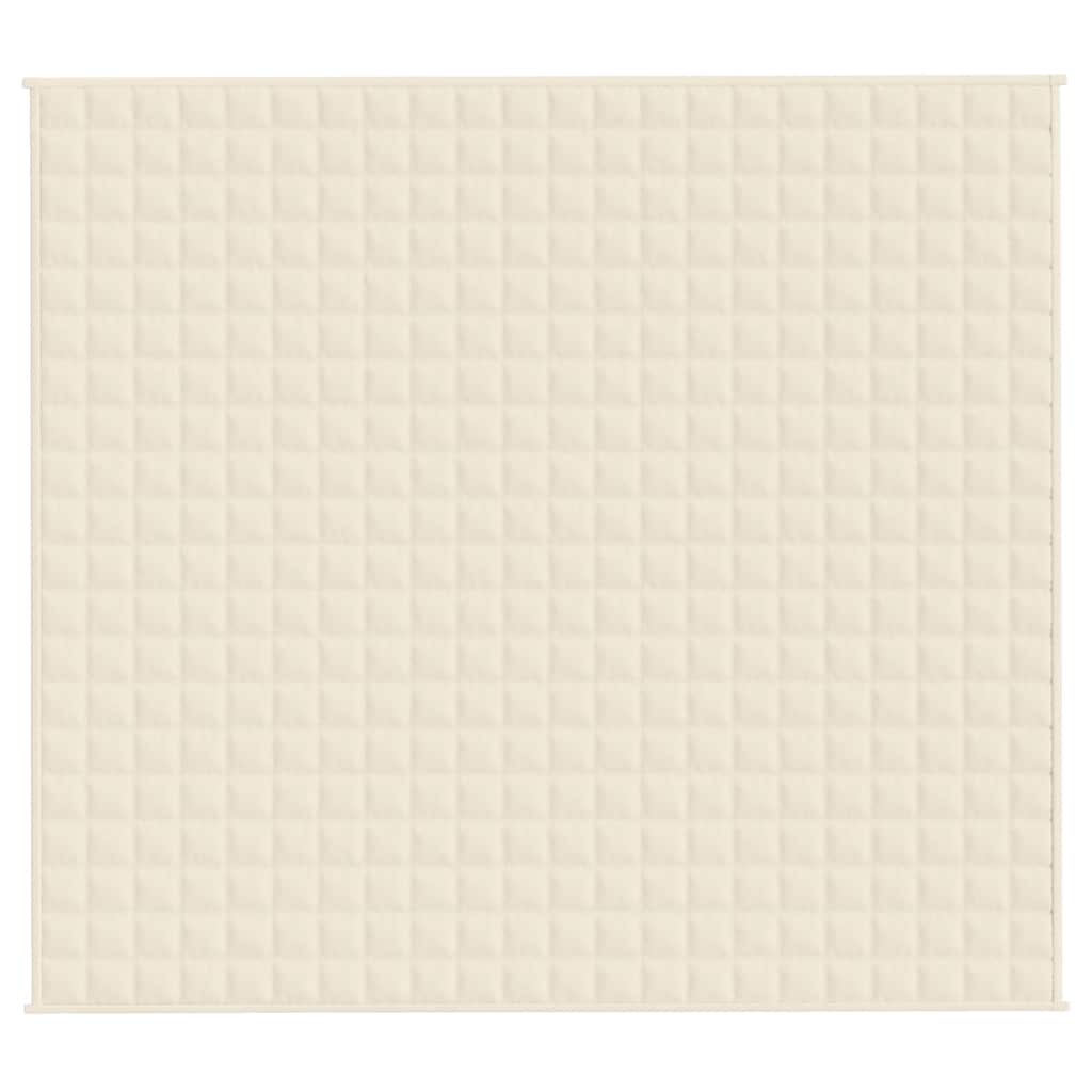 Manta pesada 13 kg 200x225 cm tecido creme-claro