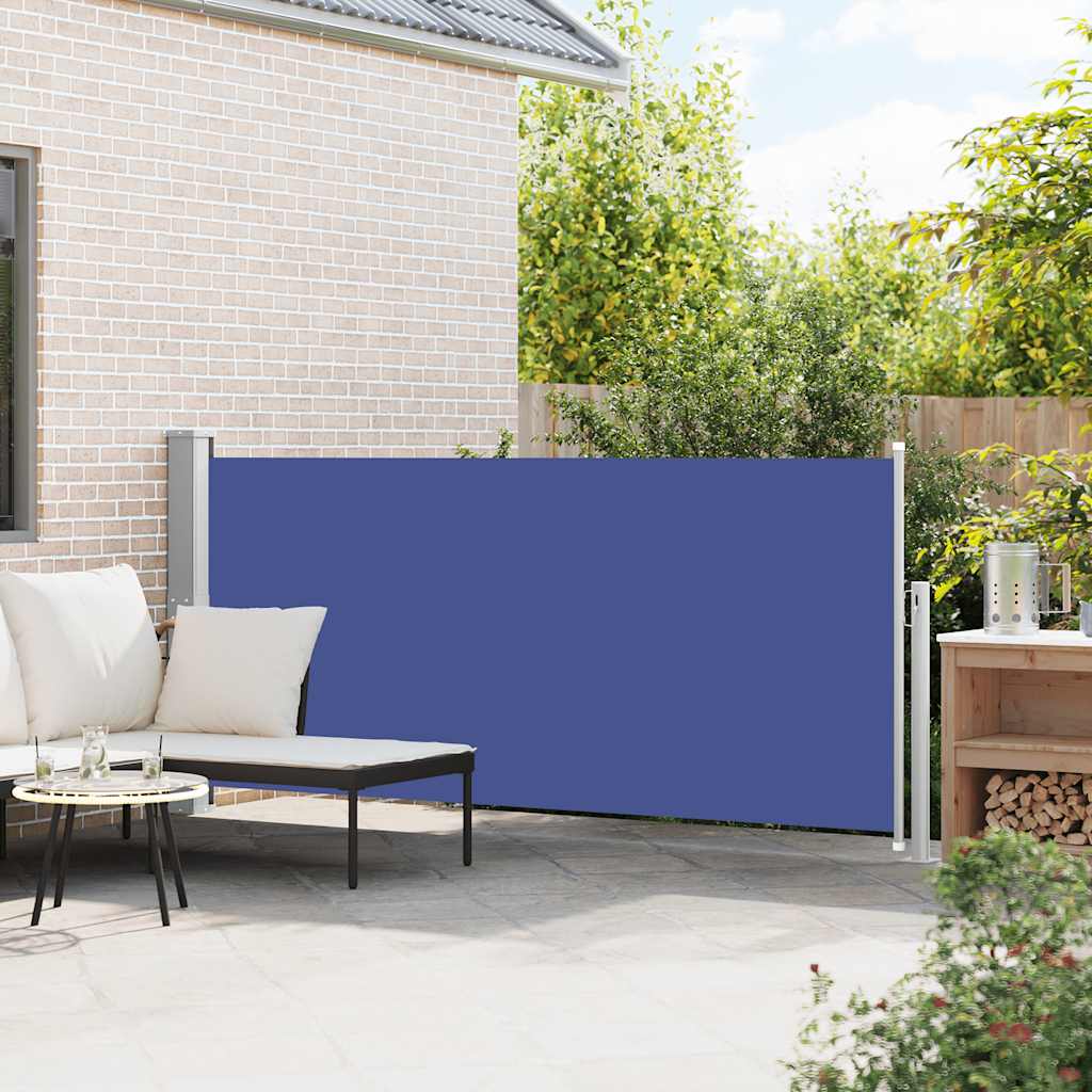 Toldo lateral retrátil 140x300 cm azul