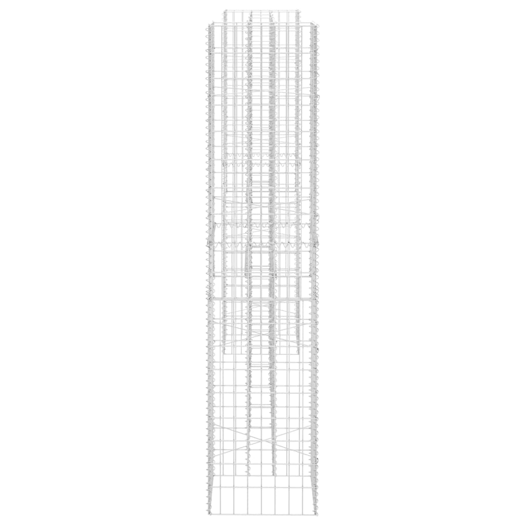 Gabião em forma de h fio de aço 260x40x200 cm