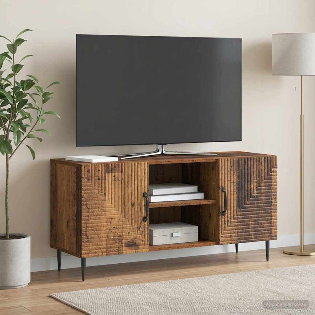 Gabinete para TV madeira antiga 102 x 34,5 x 50 cm