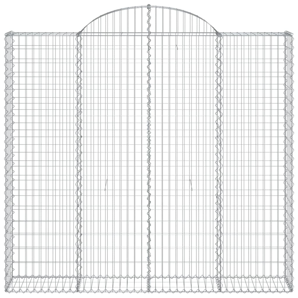 Cesto gabião arqueado 200x50x180/200 cm ferro galvanizado