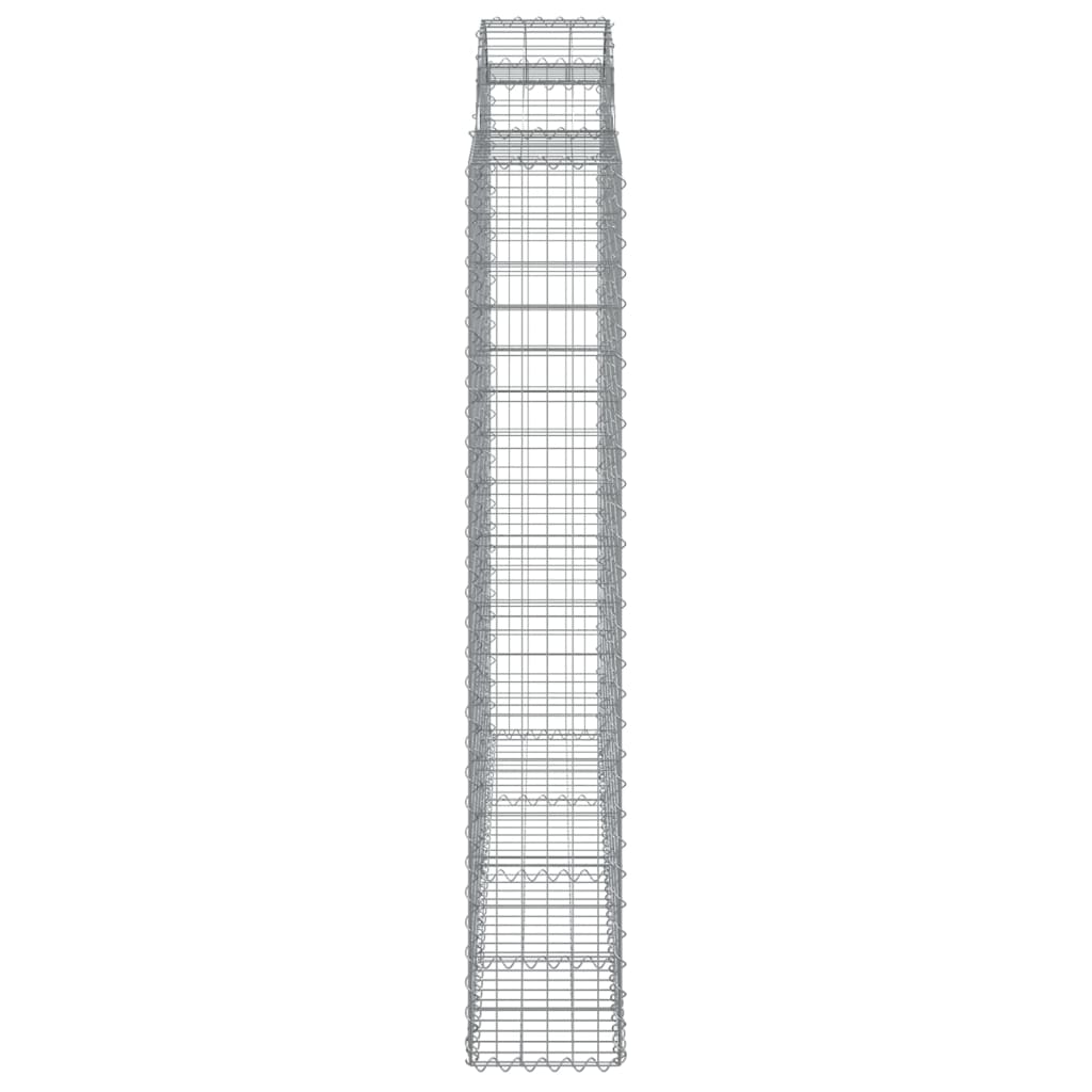 Cesto gabião arqueado 200x50x180/200 cm ferro galvanizado