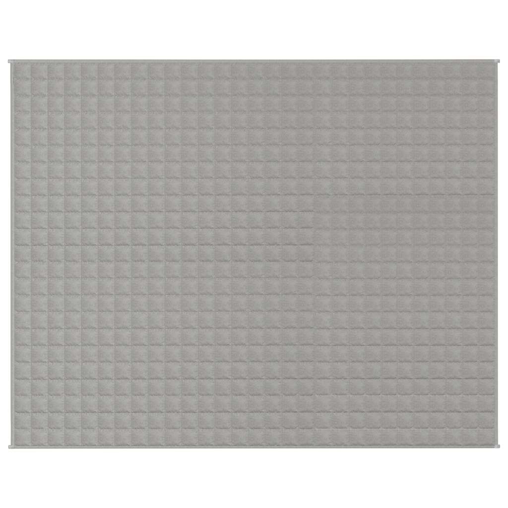 Manta pesada 15 kg 235x290 cm tecido cinzento
