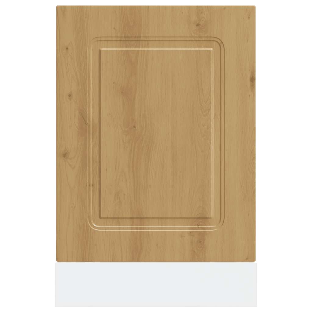 Painel máquina lavar louça 45x1,5x57 cm carvalho artesanal