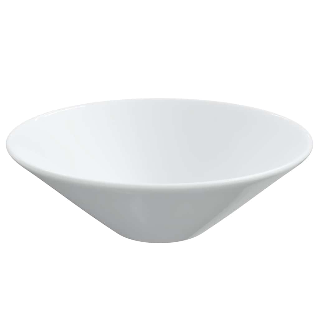 Lavatórios 2 pcs 42x42x14 cm cerâmica branco