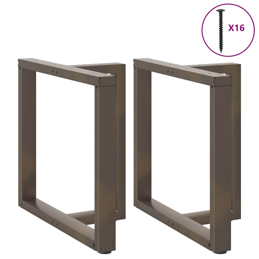 Pés de mesa de jantar em forma de t, 2 peças, preto, 80x35x(72-73) cm, aço
