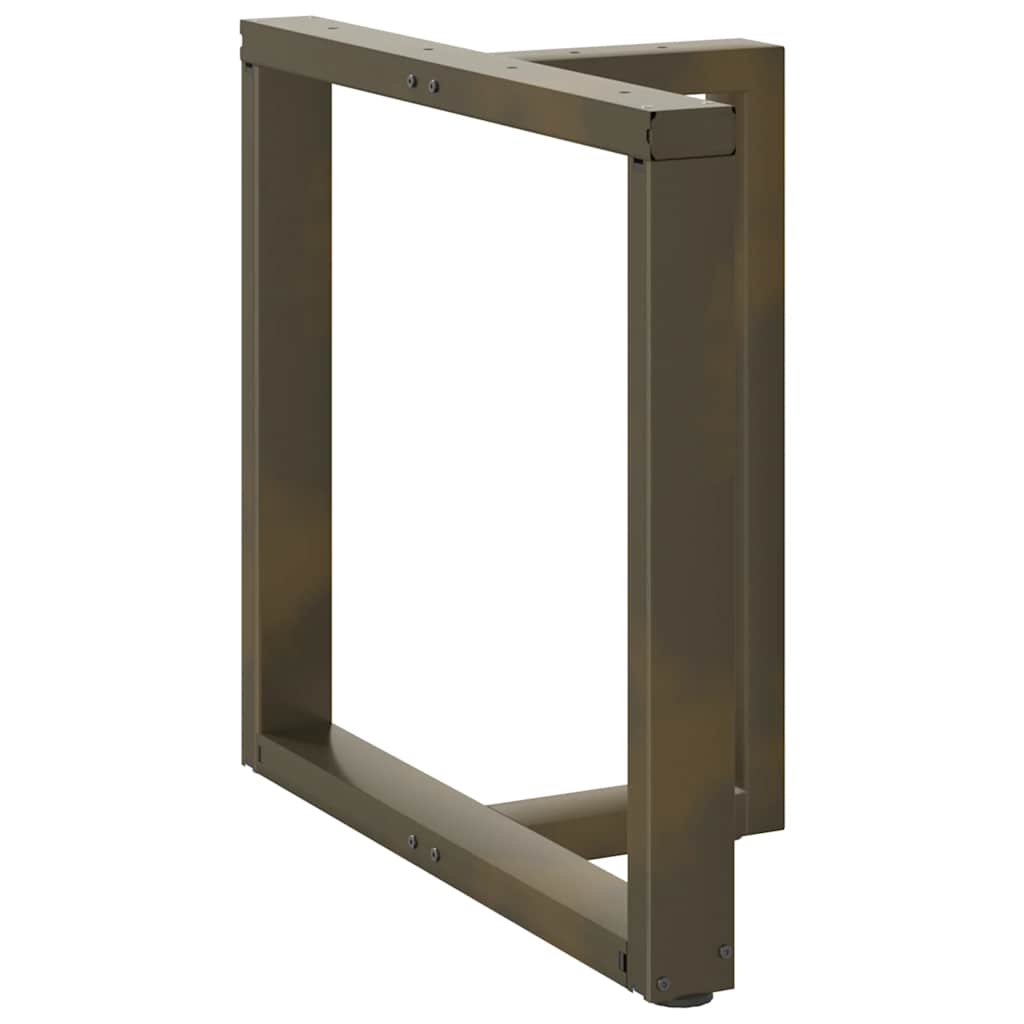Pés de mesa de jantar em forma de t, 2 peças, preto, 80x35x(72-73) cm, aço