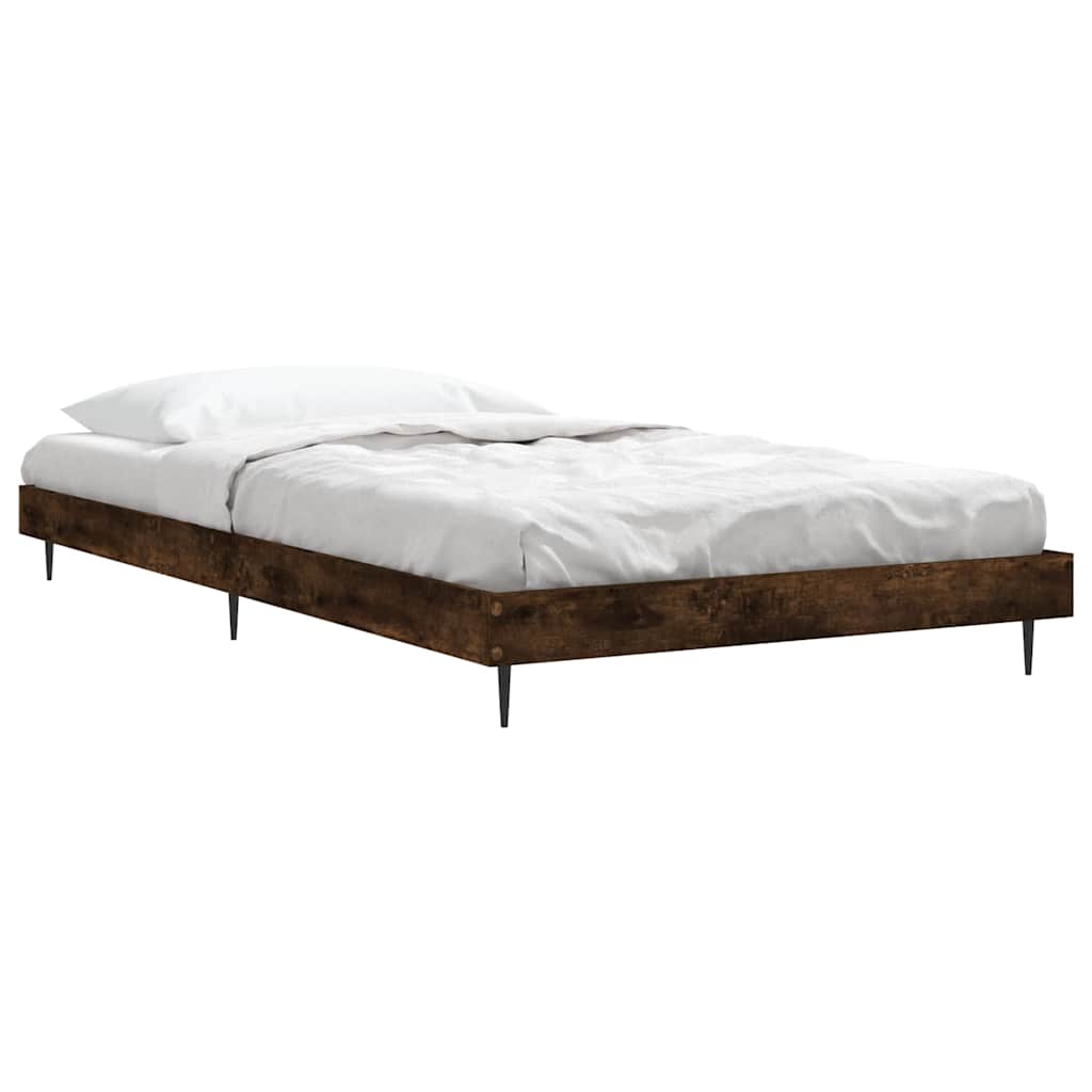 Estrutura cama s/ colchão derivados de madeira carvalho fumado