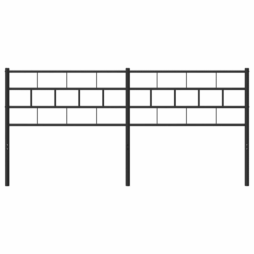 Cabeceira de substituição 160 cm metal preto