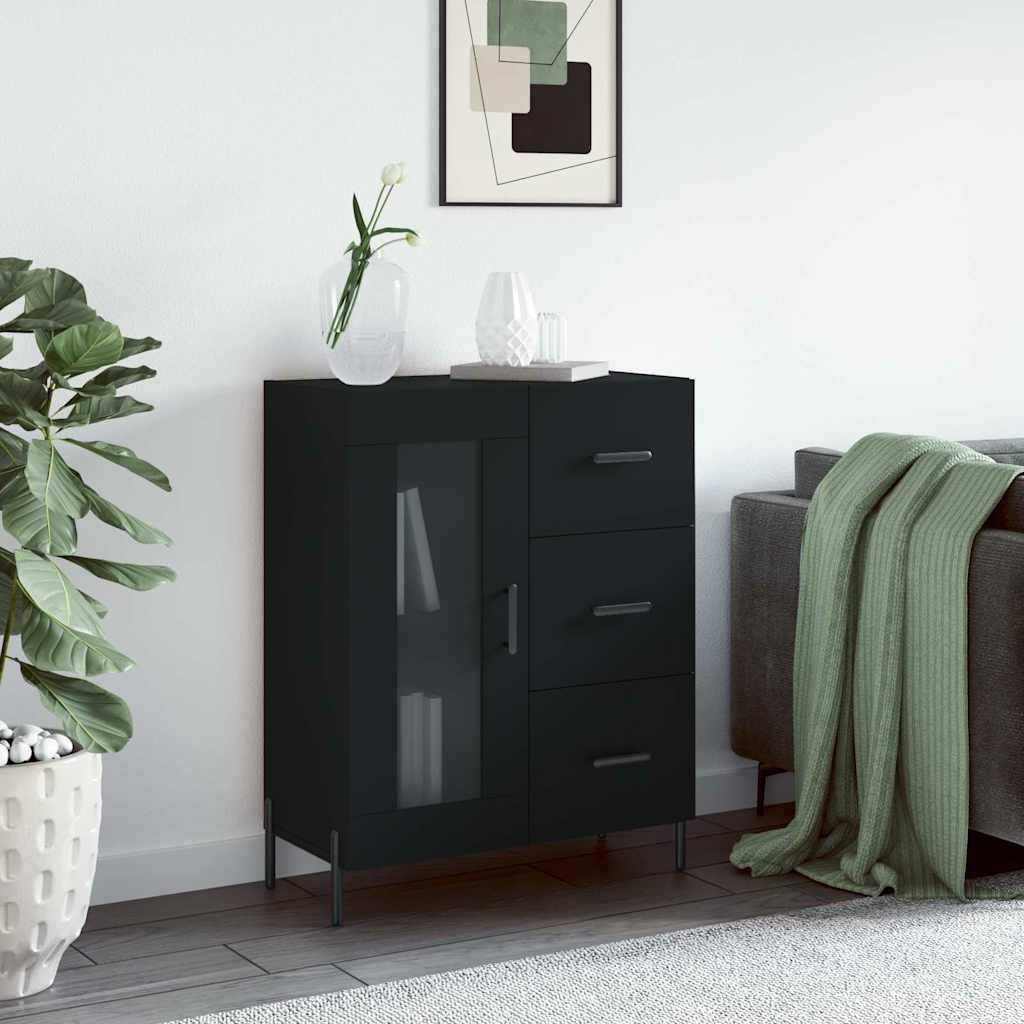 Aparador 69,5x34x90 cm derivados de madeira preto