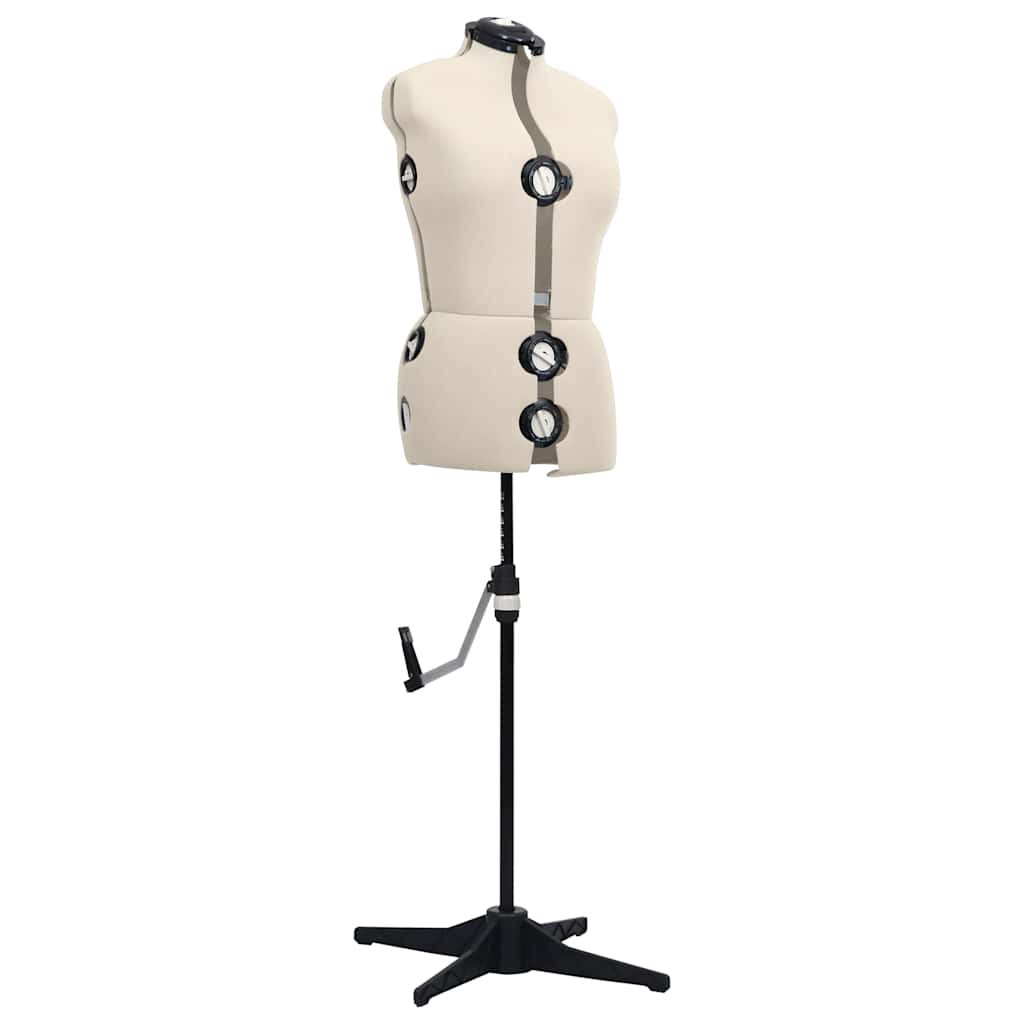 Manequim feminino ajustável tamanho m 40-46 cor creme