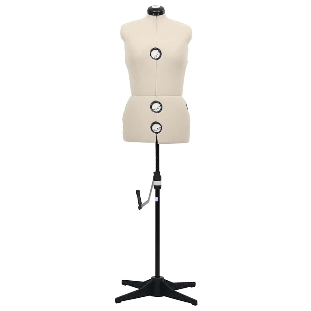 Manequim feminino ajustável tamanho m 40-46 cor creme