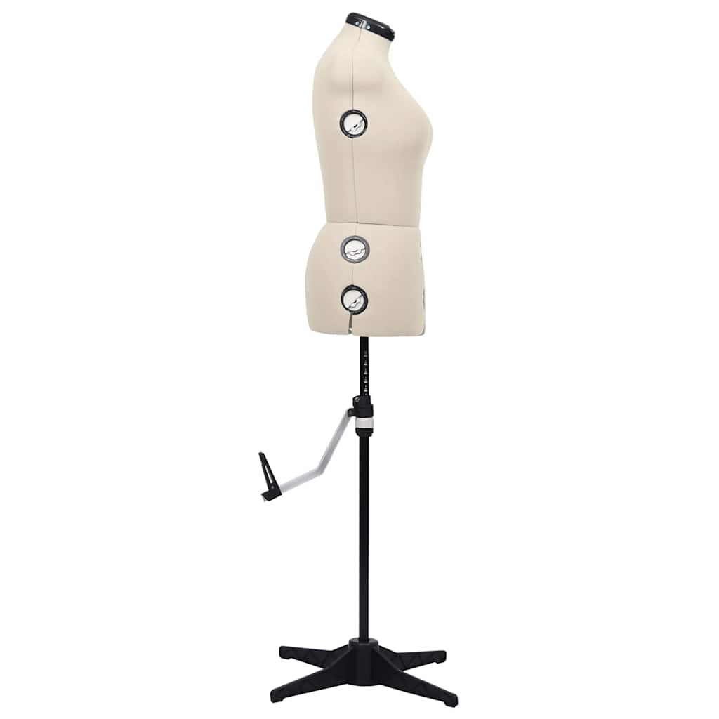 Manequim feminino ajustável tamanho m 40-46 cor creme