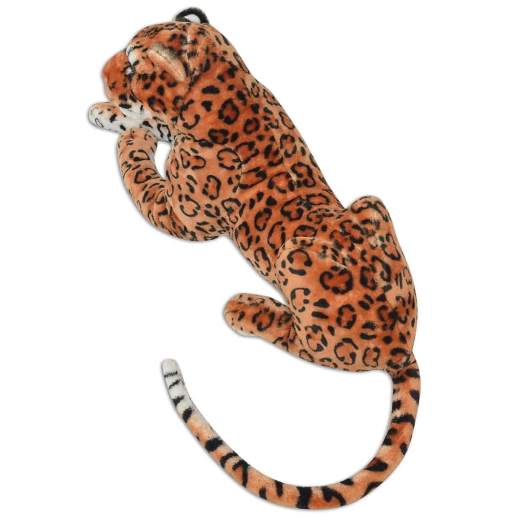 Leopardo de peluche, castanho, xxl