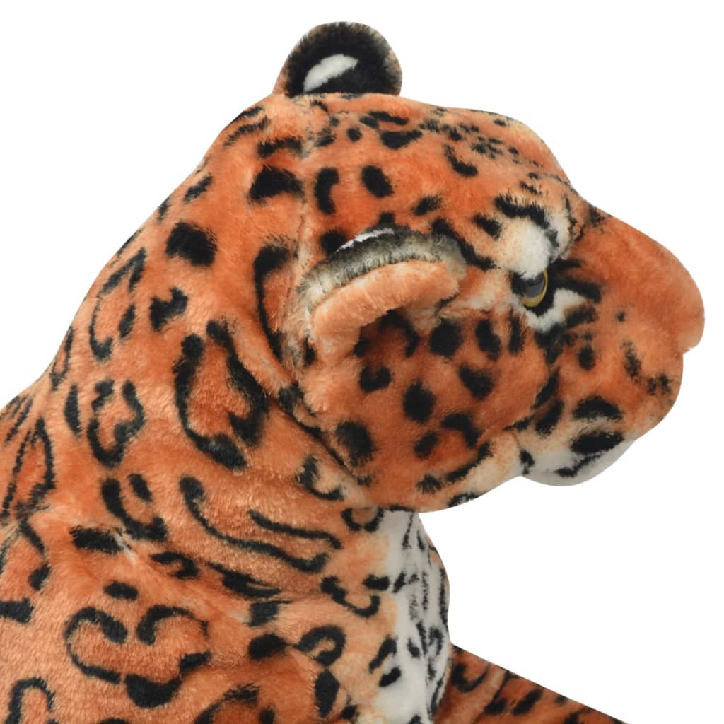 Leopardo de peluche, castanho, xxl