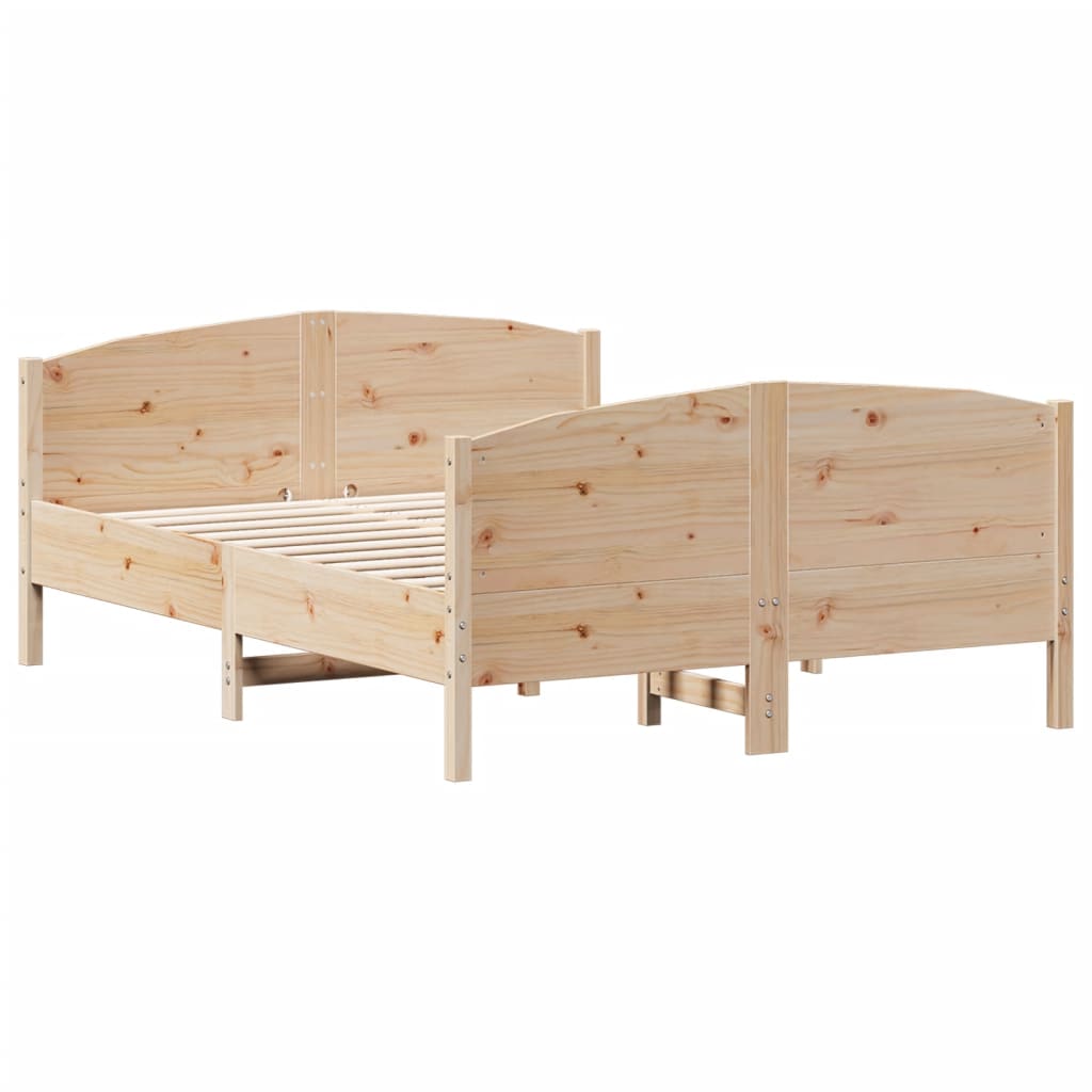 Cama sem colchão 120x190 cm madeira de pinho maciça