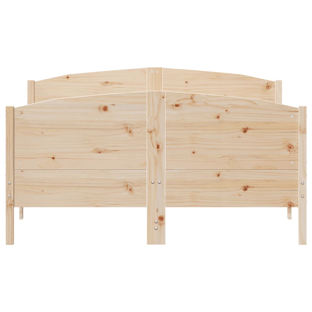 Cama sem colchão 120x190 cm madeira de pinho maciça