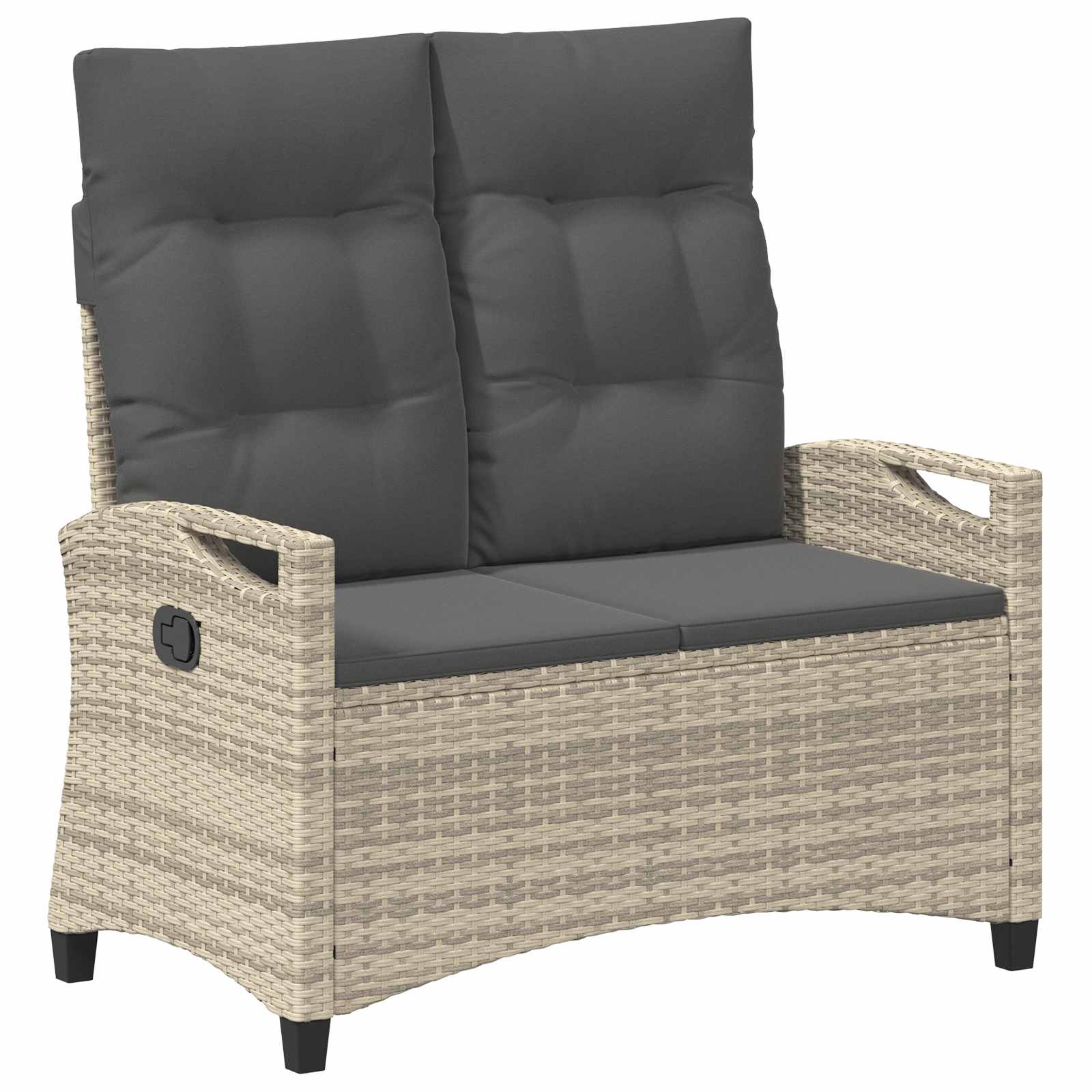 Banco de jardim com travesseiro 105 x 60 x 112 cm aço