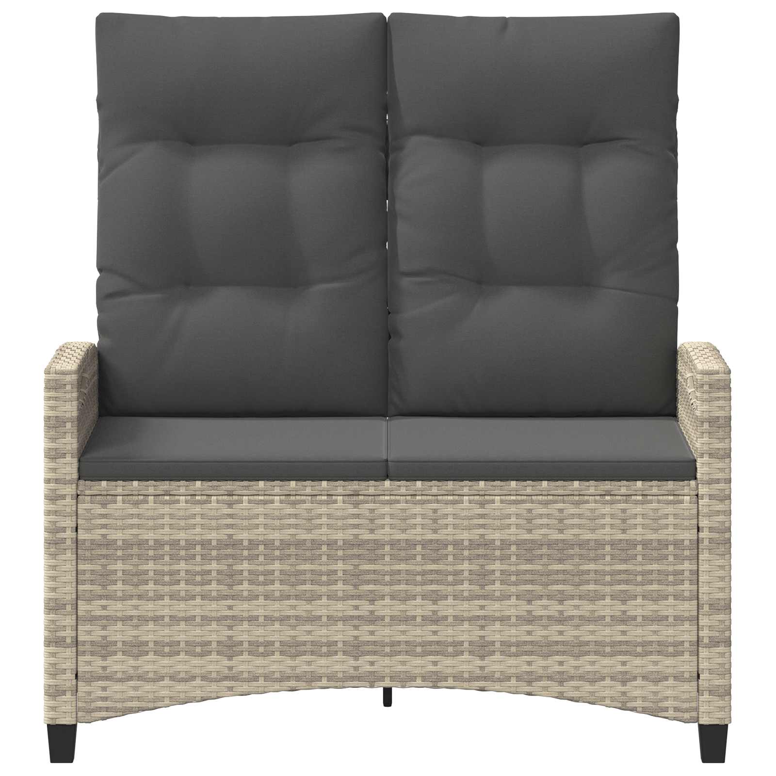Banco de jardim com travesseiro 105 x 60 x 112 cm aço