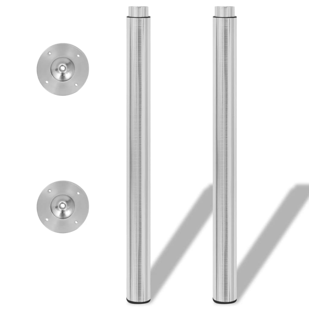 Pernas de mesa telescópicas 4 pcs 710-1100 mm aço inoxidável