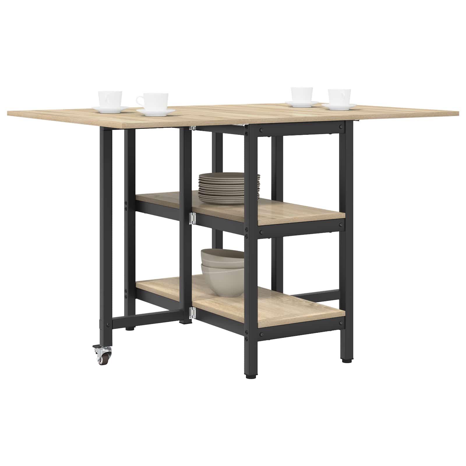 Mesa de jantar 122 x 80 x 76,5 cm derivados de madeira