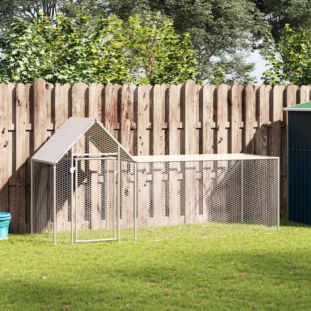 Galinheiro 3x1x1,5 m aço galvanizado
