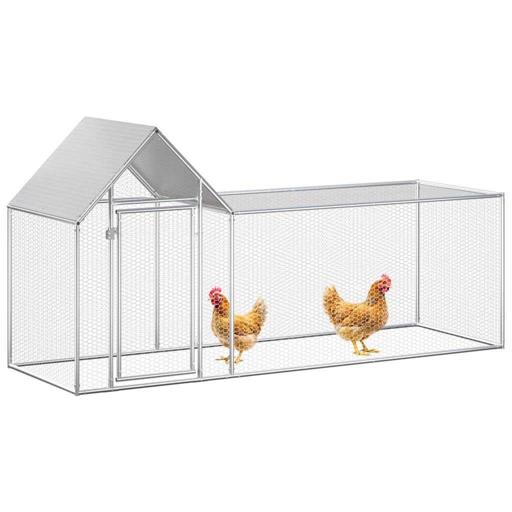 Galinheiro 3x1x1,5 m aço galvanizado